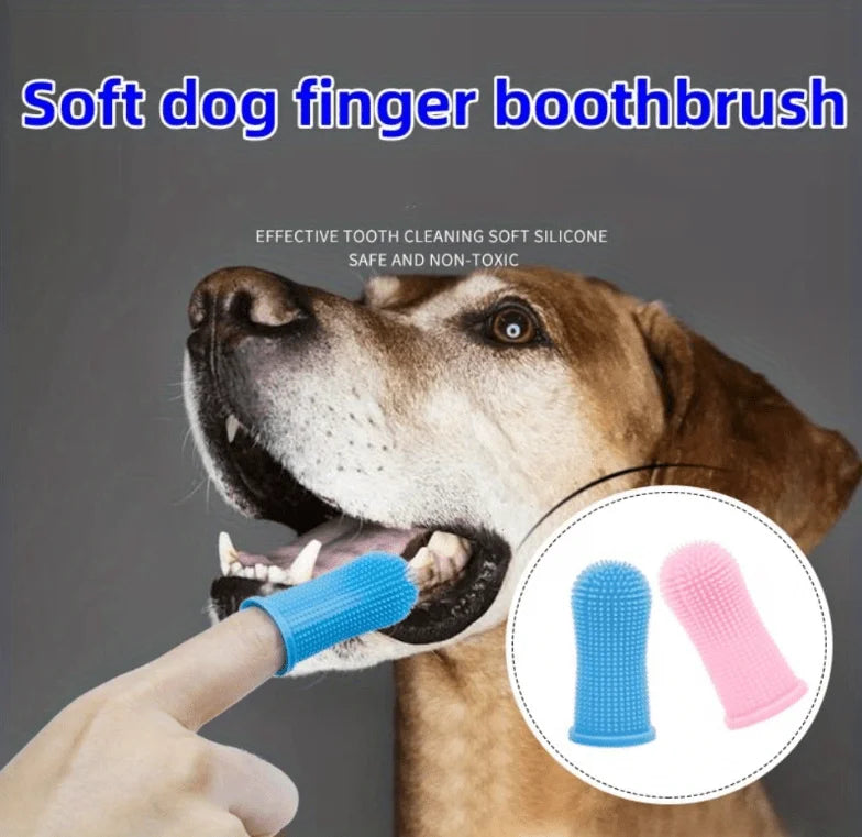 Ultra-Soft Silicone Pet Finger Toothbrush Set