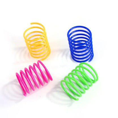 Colorful Cat Spring Toy Set
