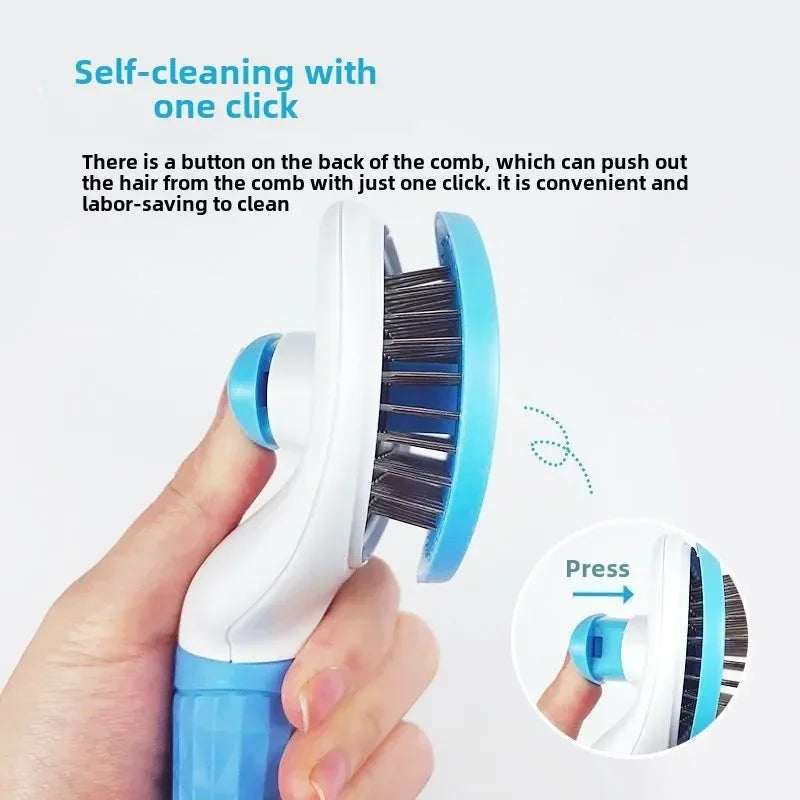 Self-Cleaning Pet Slicker Brush
