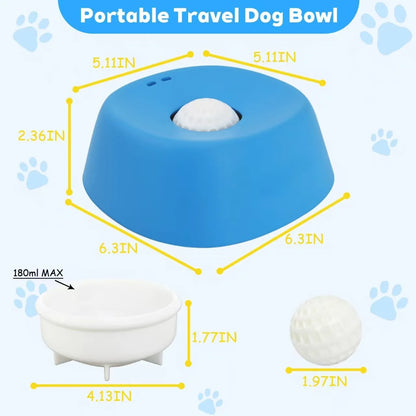 Slow Drinking Anti-Splash Dog Water Bowl