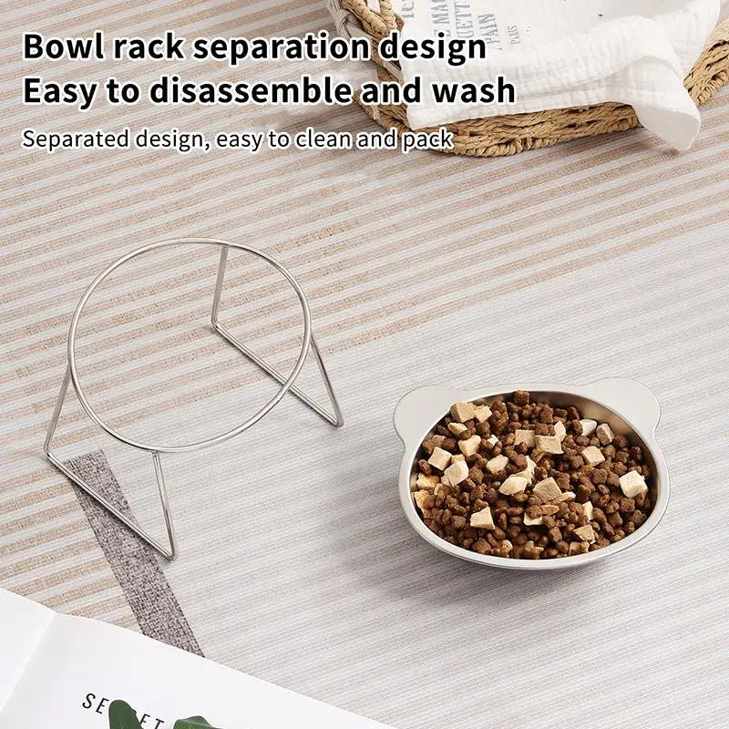 Elevated Stainless Steel Pet Bowl