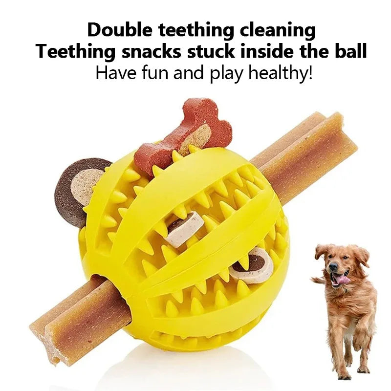 Interactive Treat Dispensing Dog Ball