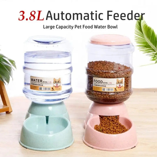 3.8L Automatic Pet Food & Water Dispenser