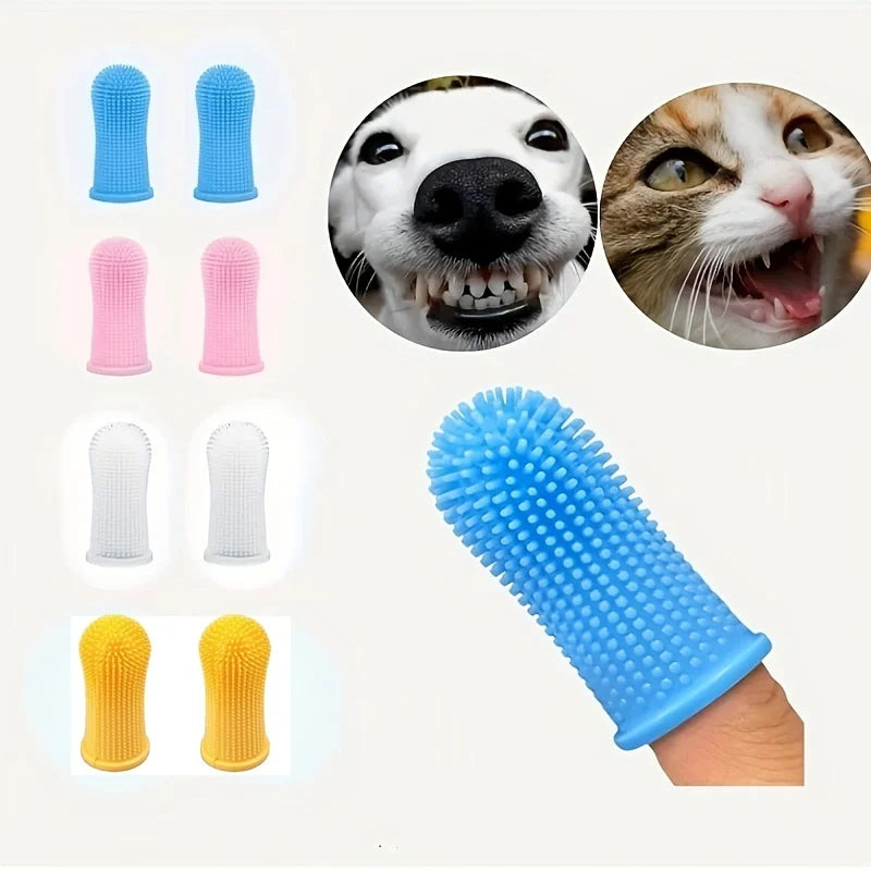 Ultra-Soft Silicone Pet Finger Toothbrush Set