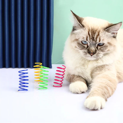 Colorful Cat Spring Toy Set