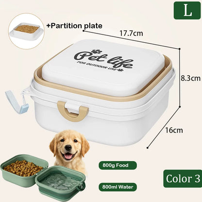 Foldable Travel Pet Food & Water Bowl