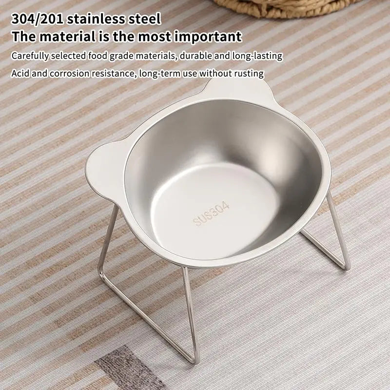 Elevated Stainless Steel Pet Bowl