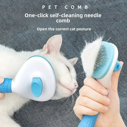 Self-Cleaning Pet Slicker Brush