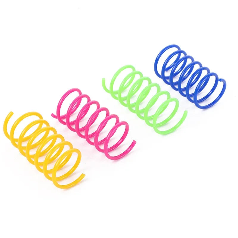 Colorful Cat Spring Toy Set