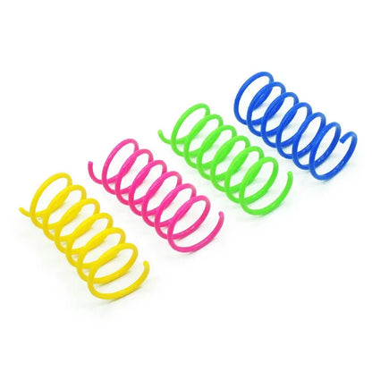Colorful Cat Spring Toy Set