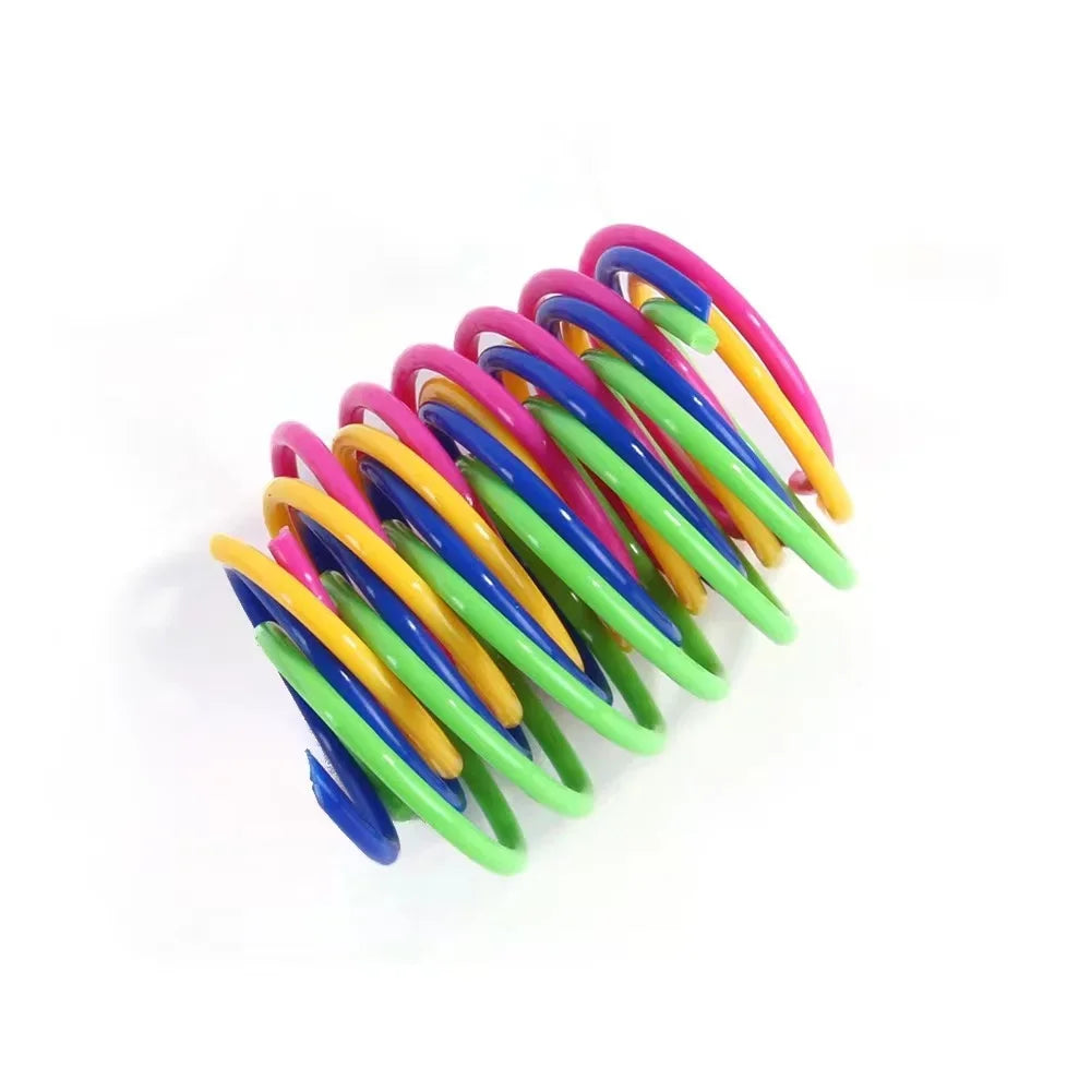 Colorful Cat Spring Toy Set