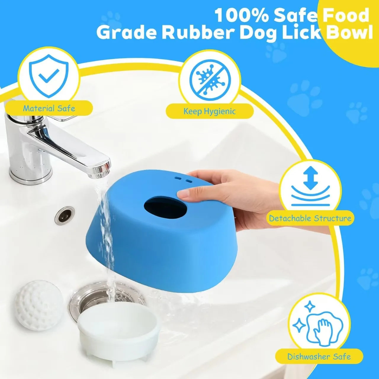 Slow Drinking Anti-Splash Dog Water Bowl
