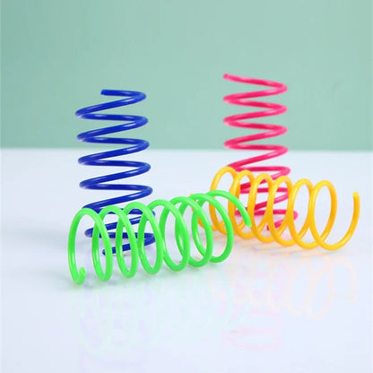 Colorful Cat Spring Toy Set