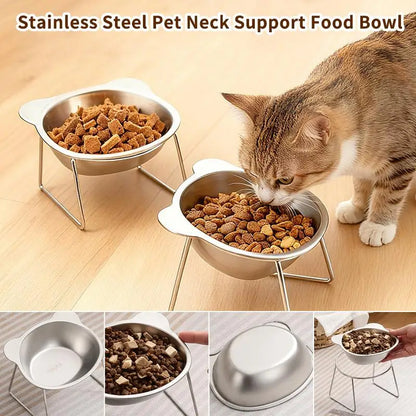 Elevated Stainless Steel Pet Bowl