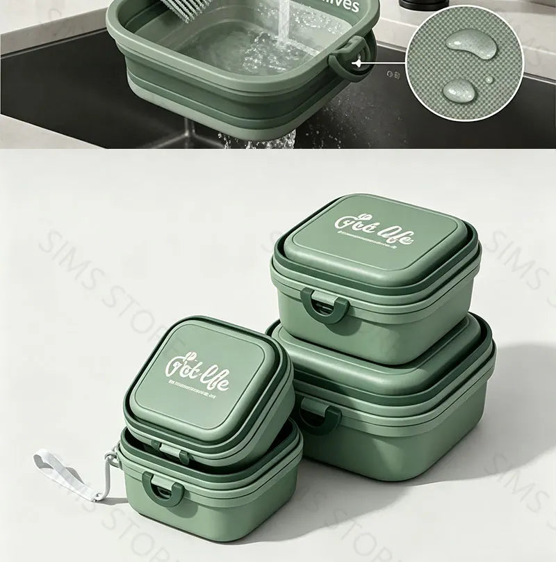 Foldable Travel Pet Food & Water Bowl