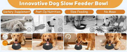 Slow Drinking Anti-Splash Dog Water Bowl