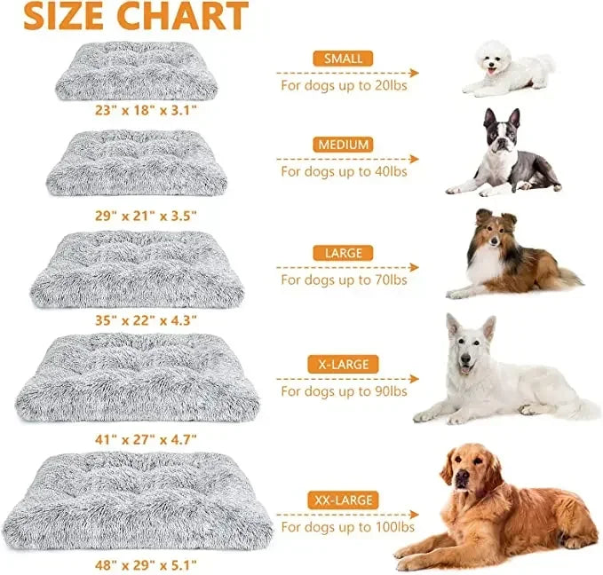 Washable Plush Dog Bed