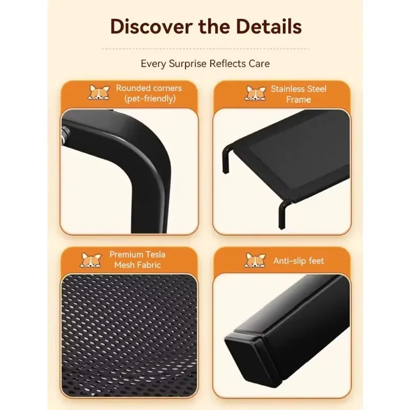 Elevated Cooling Pet Cot Bed