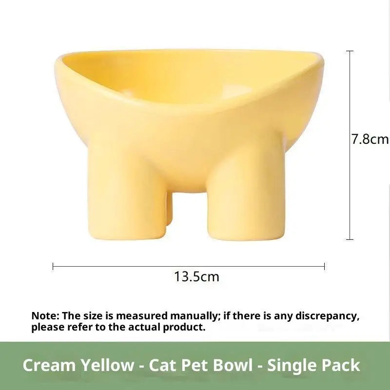 Elevated Tilted Cat Feeding Bowl