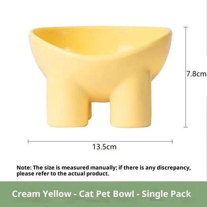 Elevated Tilted Cat Feeding Bowl