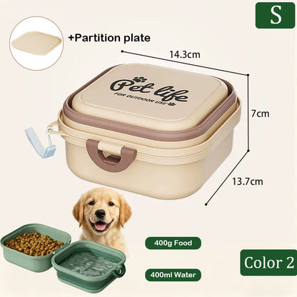 Foldable Travel Pet Food & Water Bowl