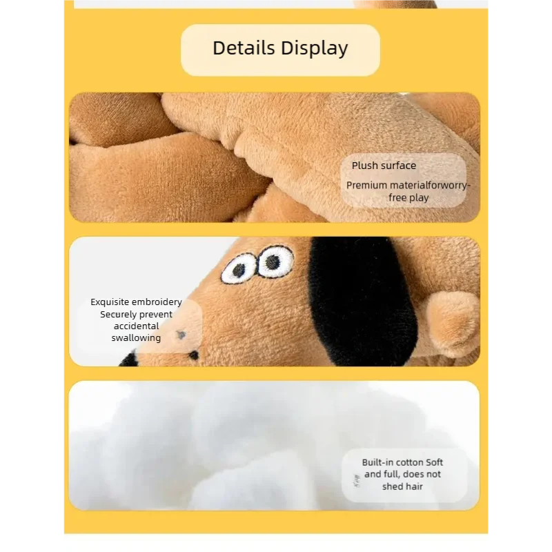 Squeaky Sausage Plush Dog Toy