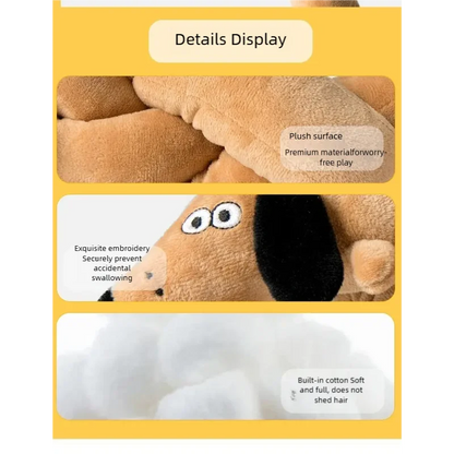 Squeaky Sausage Plush Dog Toy