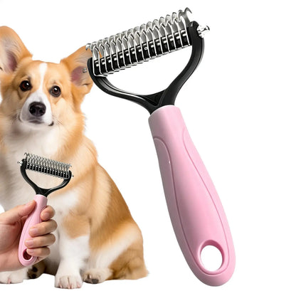 Double-Sided Deshedding Grooming Brush