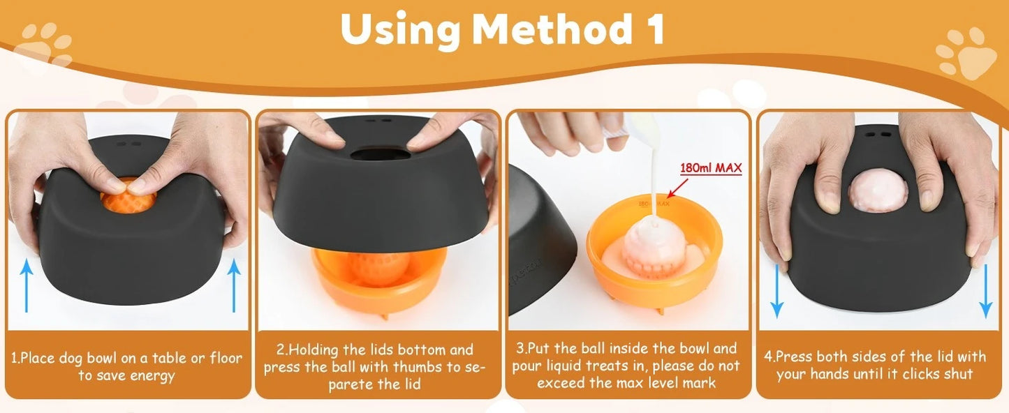 Slow Drinking Anti-Splash Dog Water Bowl