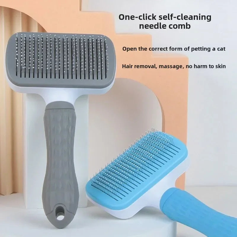 Self-Cleaning Pet Slicker Brush