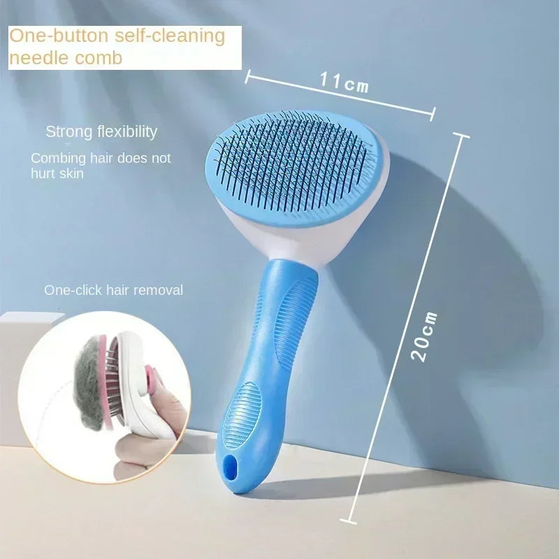 Self-Cleaning Pet Slicker Brush