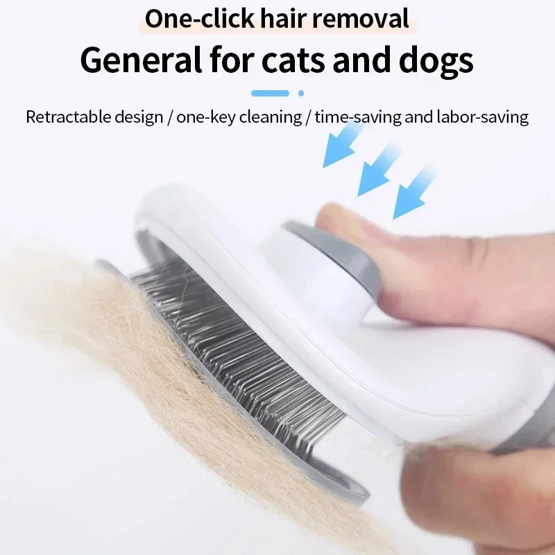 Self-Cleaning Pet Slicker Brush