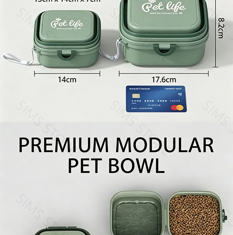 Foldable Travel Pet Food & Water Bowl