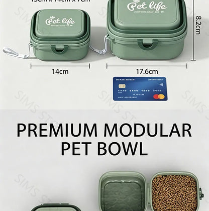 Foldable Travel Pet Food & Water Bowl