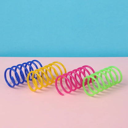 Colorful Cat Spring Toy Set