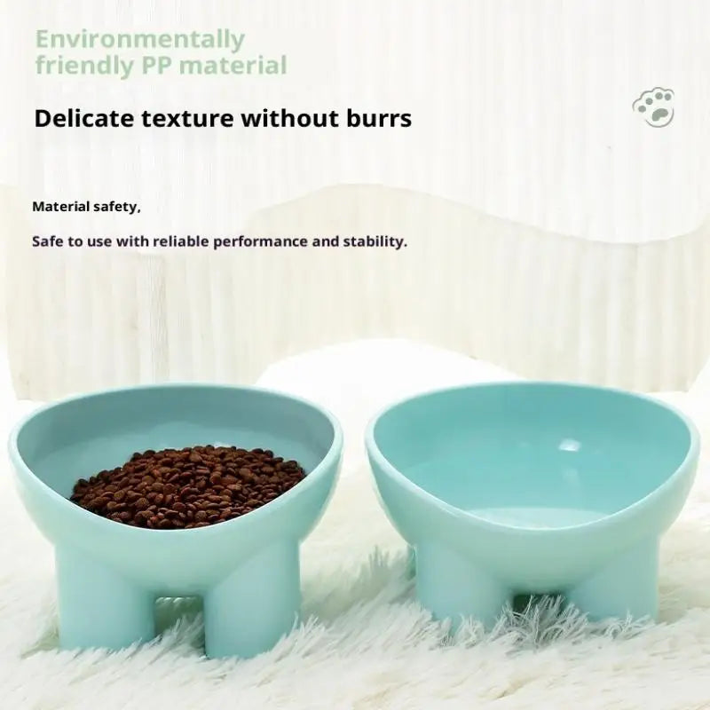 Elevated Tilted Cat Feeding Bowl