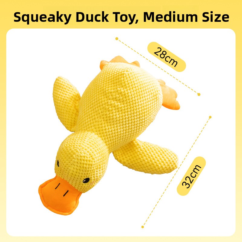 Cute Duck Plush Pet Chew Toy