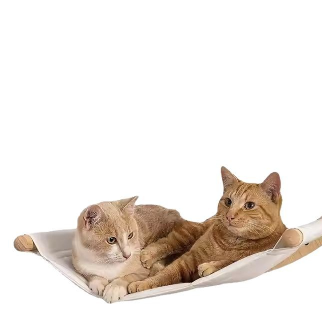 Solid Wood Wall-Mounted Cat Scratching Post