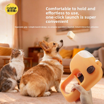 Interactive Pet Treat Launcher Toy