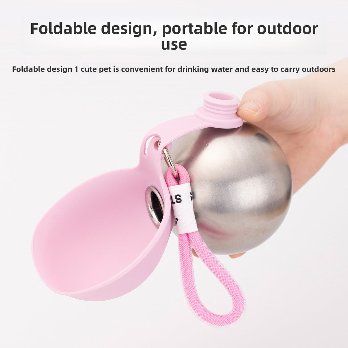 Portable Stainless Steel Pet Water Dispenser