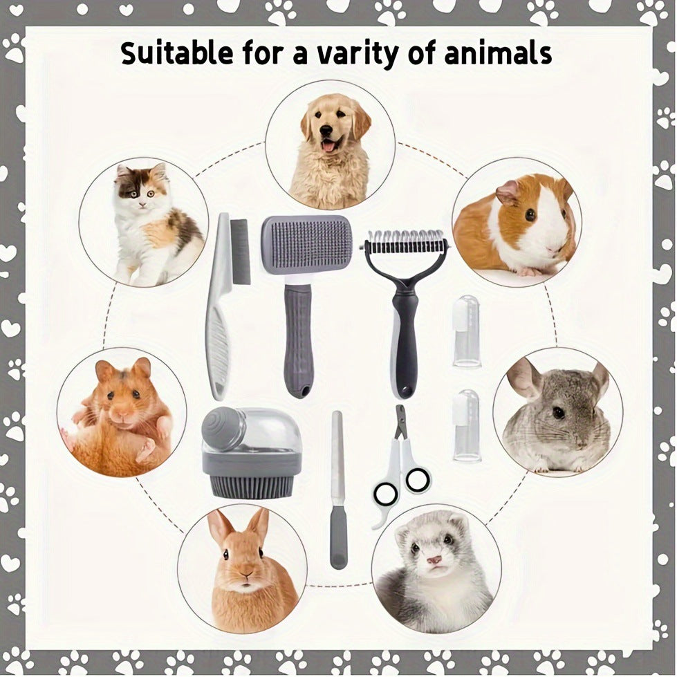 Double-Sided Pet Grooming Comb and Hair Remover