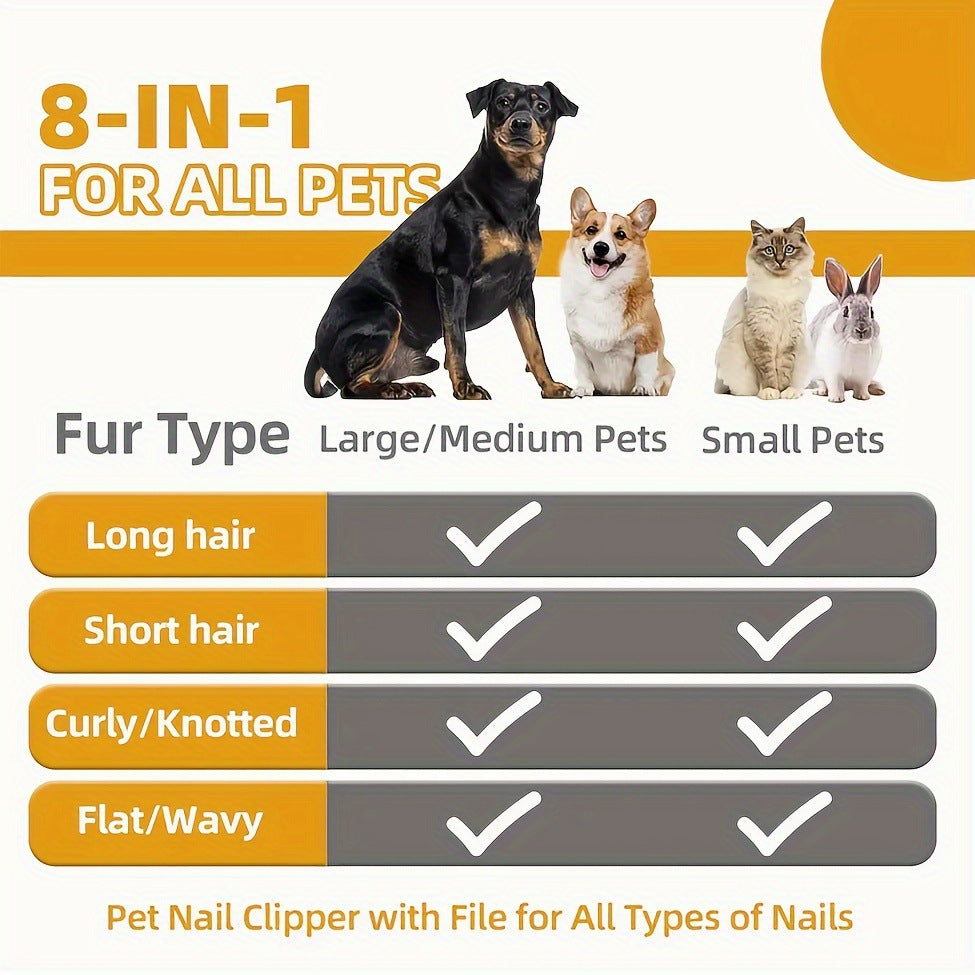 Double-Sided Pet Grooming Comb and Hair Remover