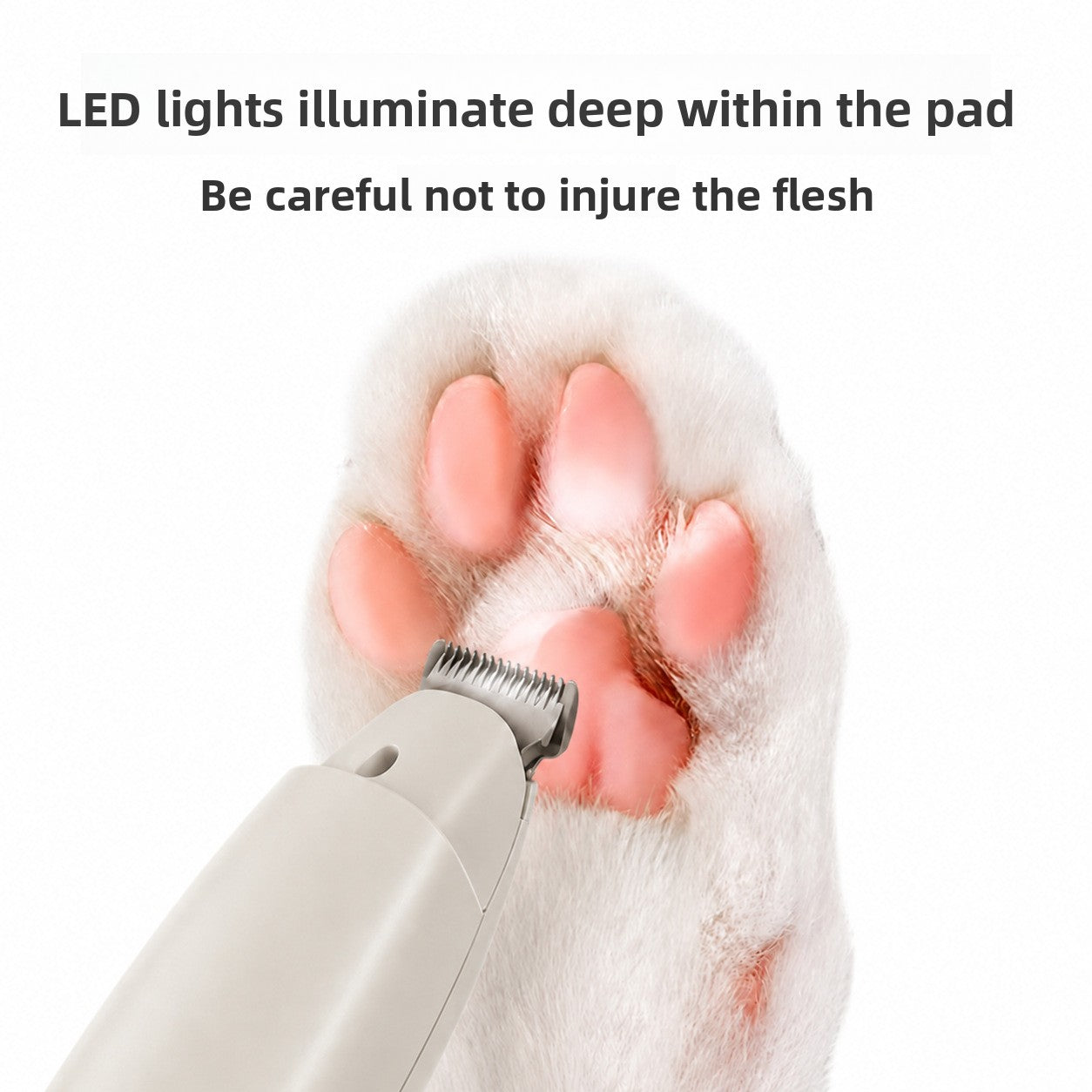 Thumb Pet Hair Trimmer with Hair Catcher