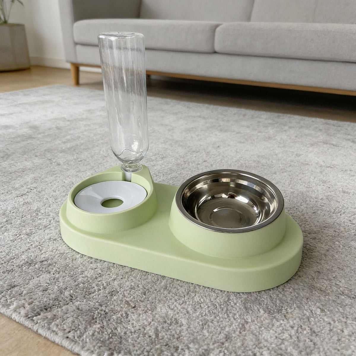 Dual Compartment Pet Feeding Bowl