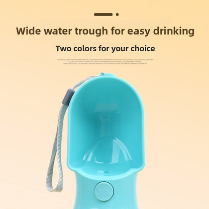 Portable Pet Water Bottle with Feeding Bowl