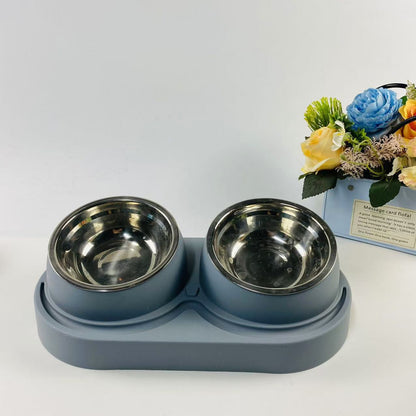 Dual Compartment Pet Feeding Bowl