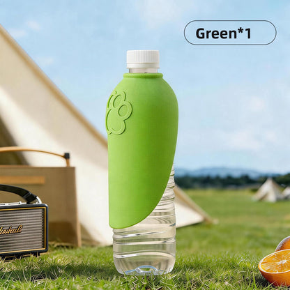 Portable outdoor silicone eco-friendly water bottle