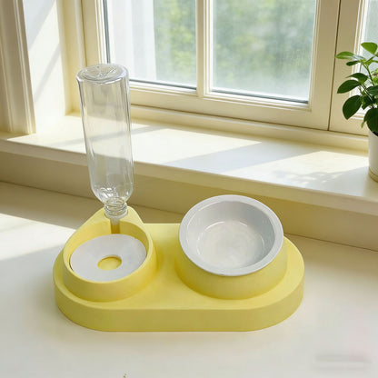 Dual Compartment Pet Feeding Bowl