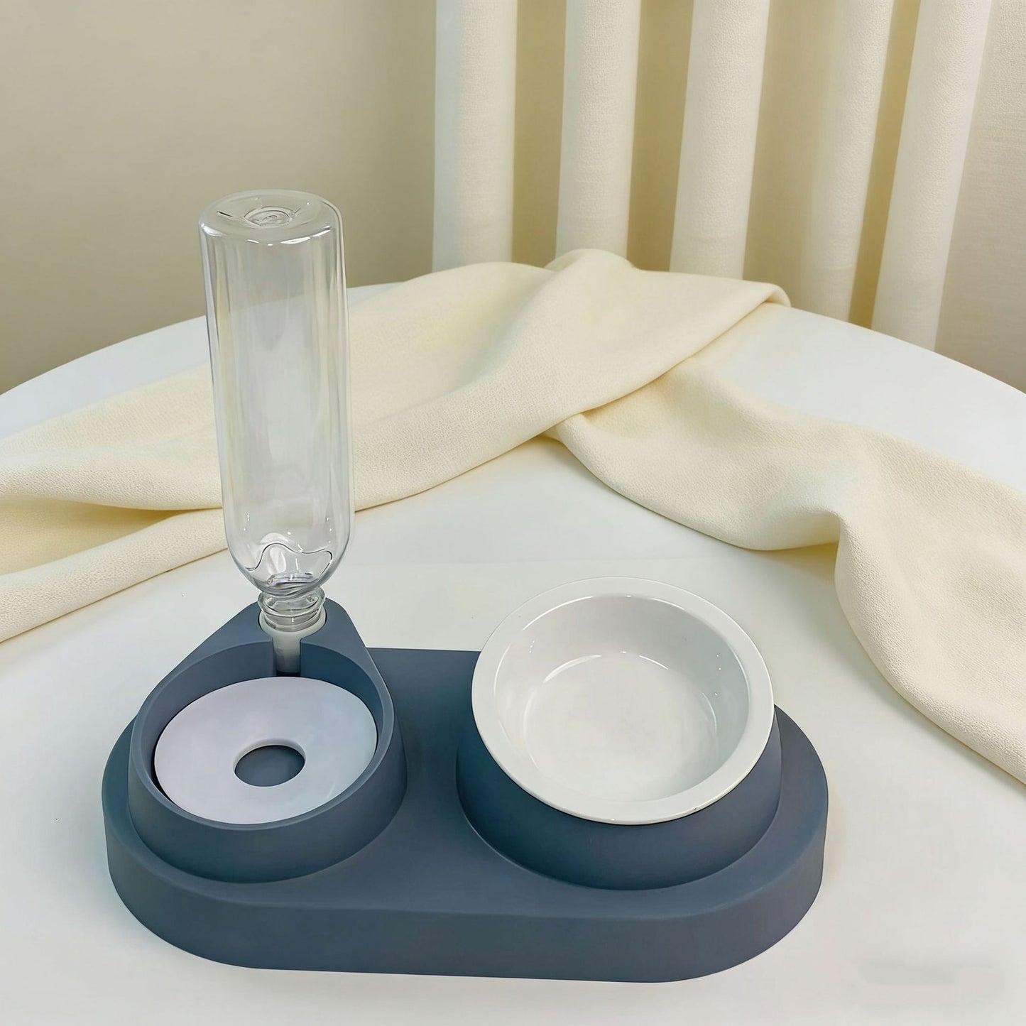 Dual Compartment Pet Feeding Bowl